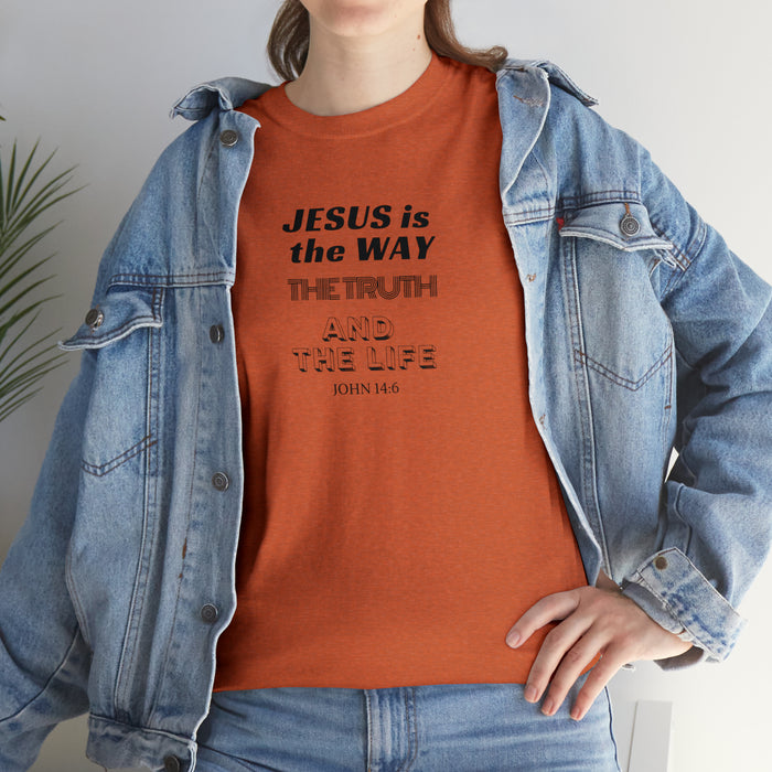 Jesus is the Way Men Unisex Heavy Cotton Tee