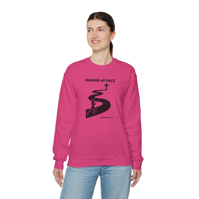 Running My Race Women’s Unisex Heavy Blend™ Crewneck Sweatshirt