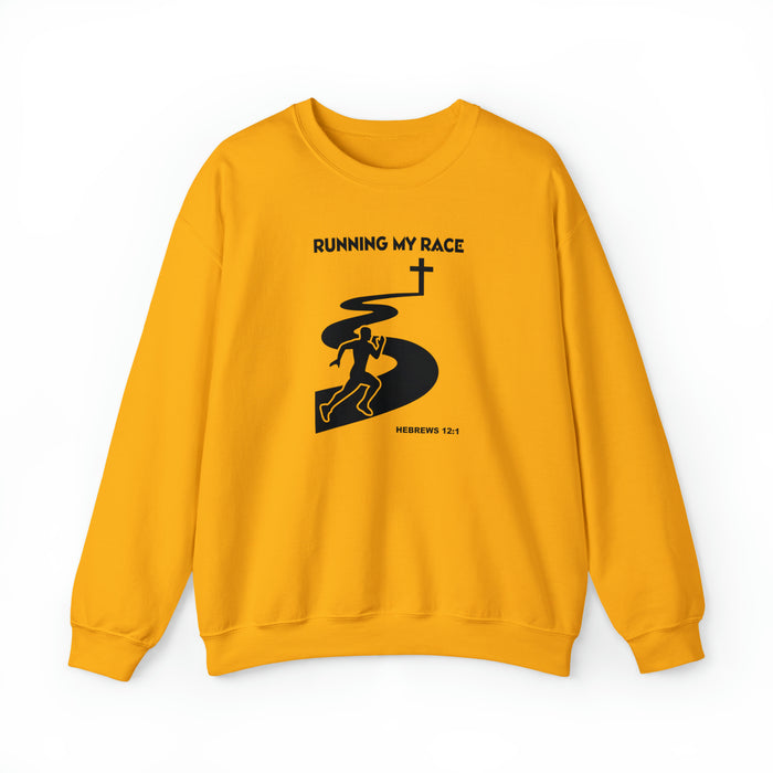 Running My Race Men’s Unisex Heavy Blend™ Crewneck Sweatshirt