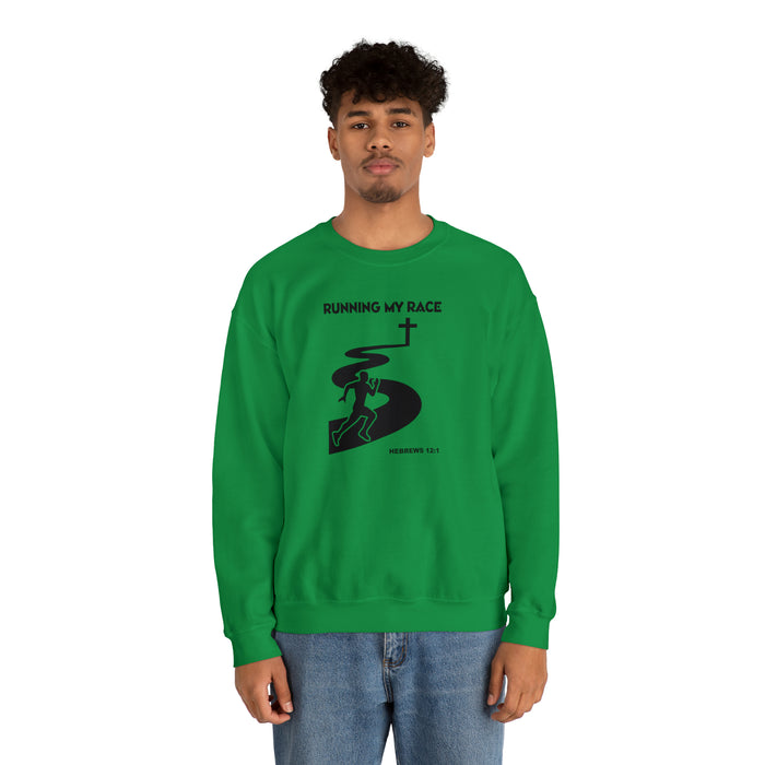 Running My Race Men’s Unisex Heavy Blend™ Crewneck Sweatshirt