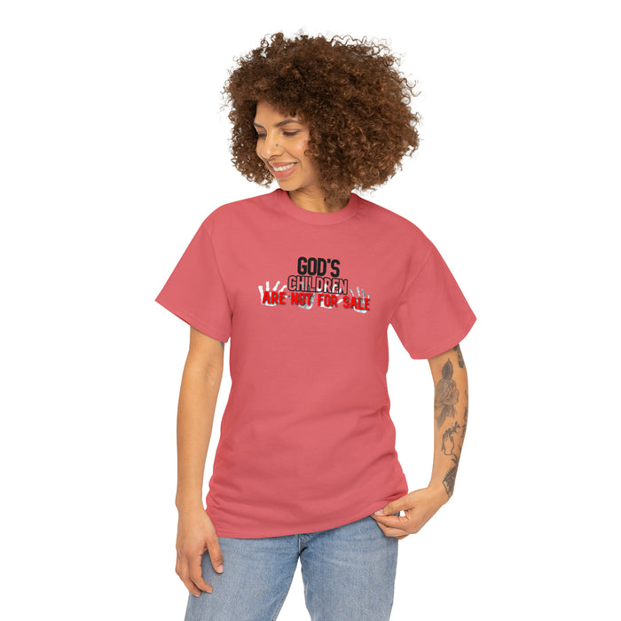 God’s Children are Not for Sale Women’s Unisex Heavy Cotton Tee