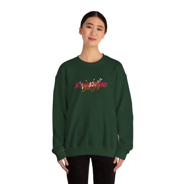 Jesus is Lord Over All Unisex Heavy Blend™ Crewneck Sweatshirt