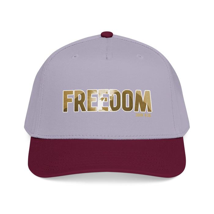Freedom Embroidered Baseball Cap — Vintage Distressed Military-Inspired Hat
