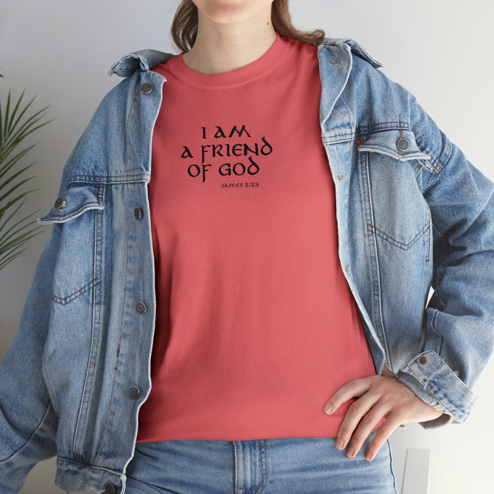 I Am a Friend of God Women’s Unisex Heavy Cotton Tee