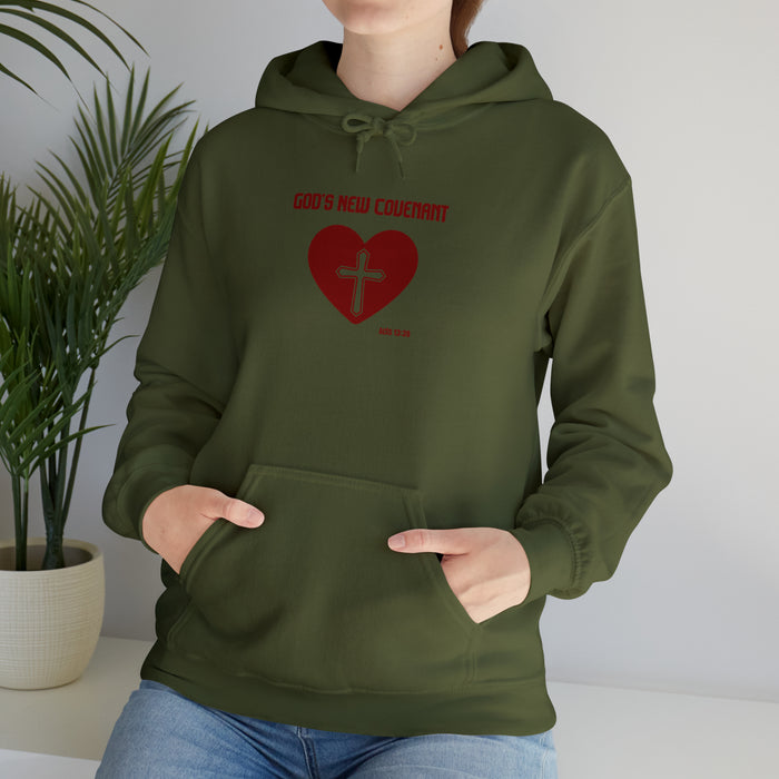 God’s New Covenant Unisex Heavyblend Hooded Sweatshirt