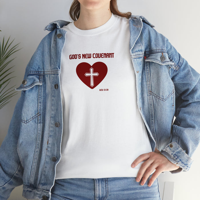 God’s New Covenant Women’s Unisex Heavy Cotton Tee