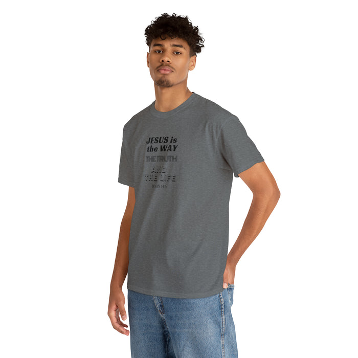 Jesus is the Way Men Unisex Heavy Cotton Tee