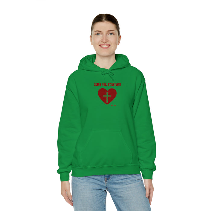 God’s New Covenant Unisex Heavyblend Hooded Sweatshirt