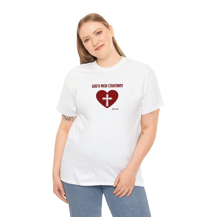 God’s New Covenant Women’s Unisex Heavy Cotton Tee