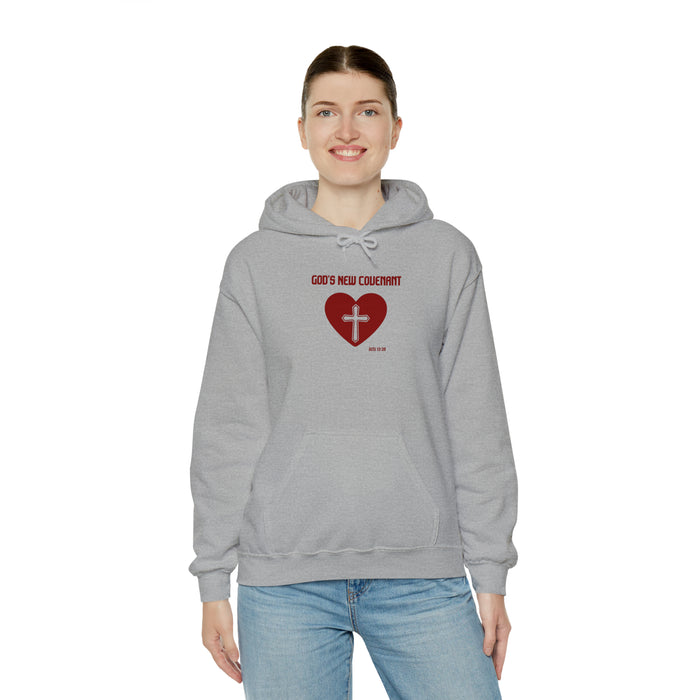 God’s New Covenant Unisex Heavyblend Hooded Sweatshirt