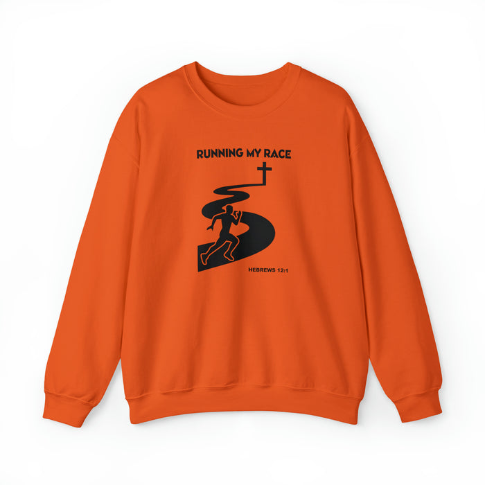 Running My Race Men’s Unisex Heavy Blend™ Crewneck Sweatshirt