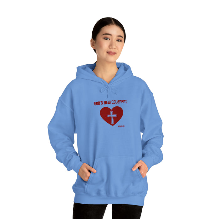 God’s New Covenant Unisex Heavyblend Hooded Sweatshirt