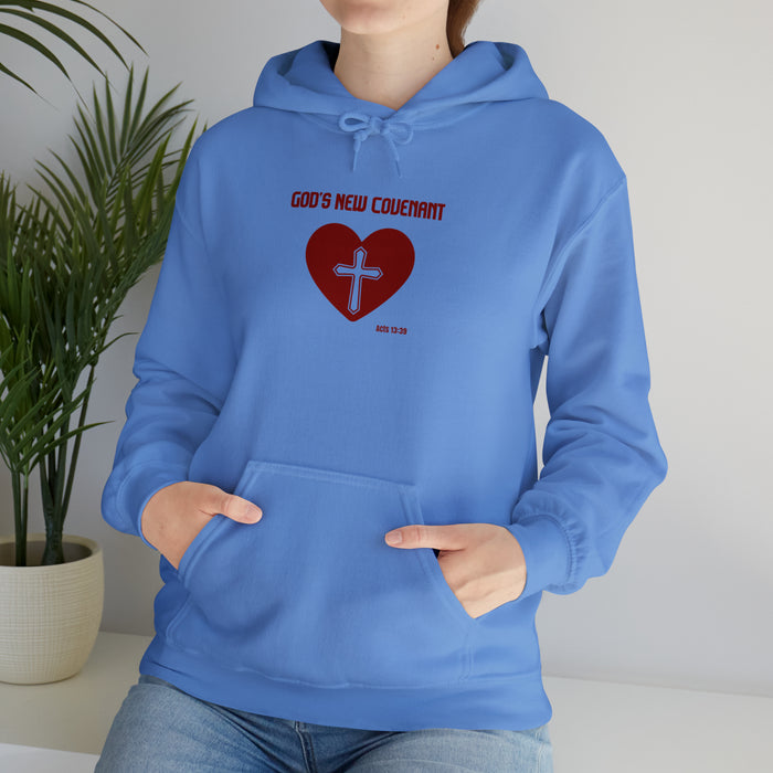 God’s New Covenant Unisex Heavyblend Hooded Sweatshirt