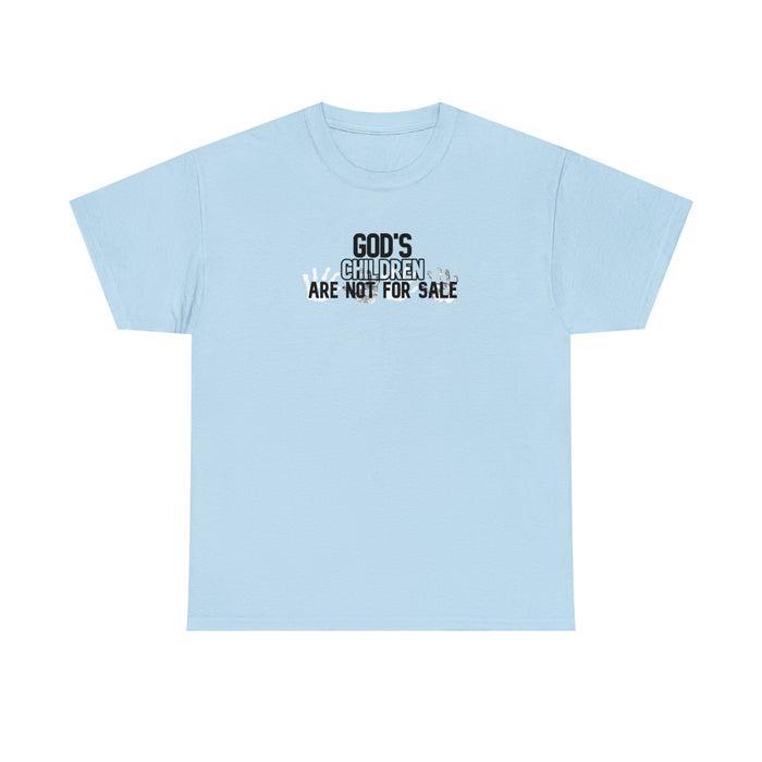 God’s Children are Not For Sale Men’s Unisex Heavy Cotton Tee