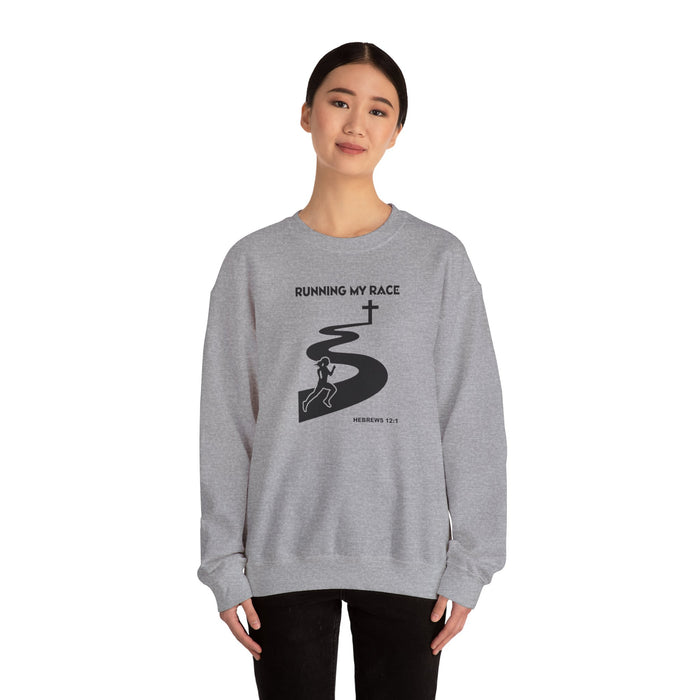 Running My Race Women’s Unisex Heavy Blend™ Crewneck Sweatshirt