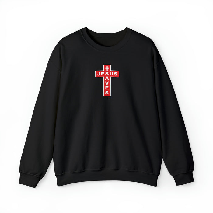 Jesus Saves Men’s Unisex Heavy Blend™ Crewneck Sweatshirt