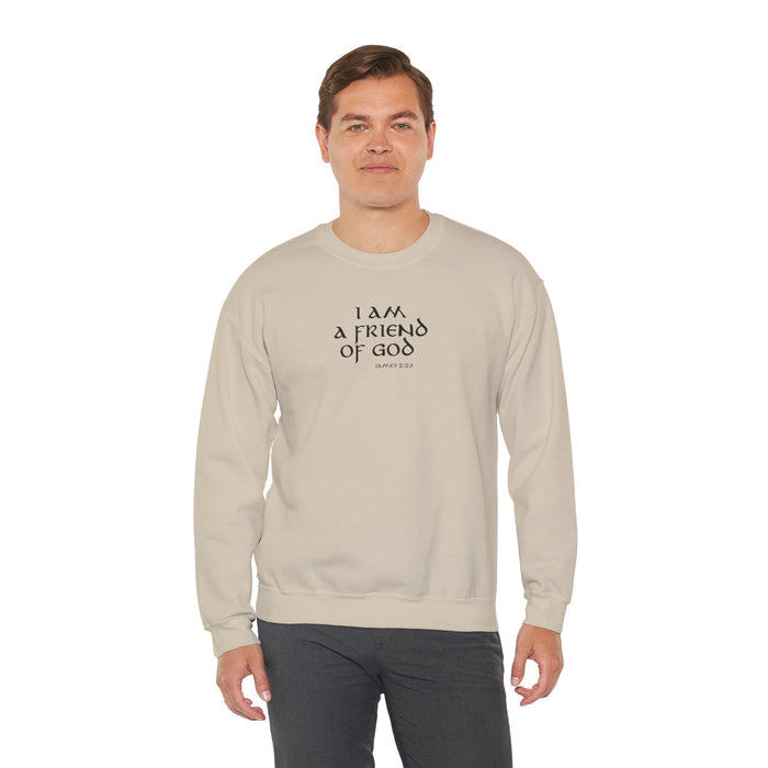 I Am A Friend Of God Men Unisex Heavy Blend™ Crewneck Sweatshirt