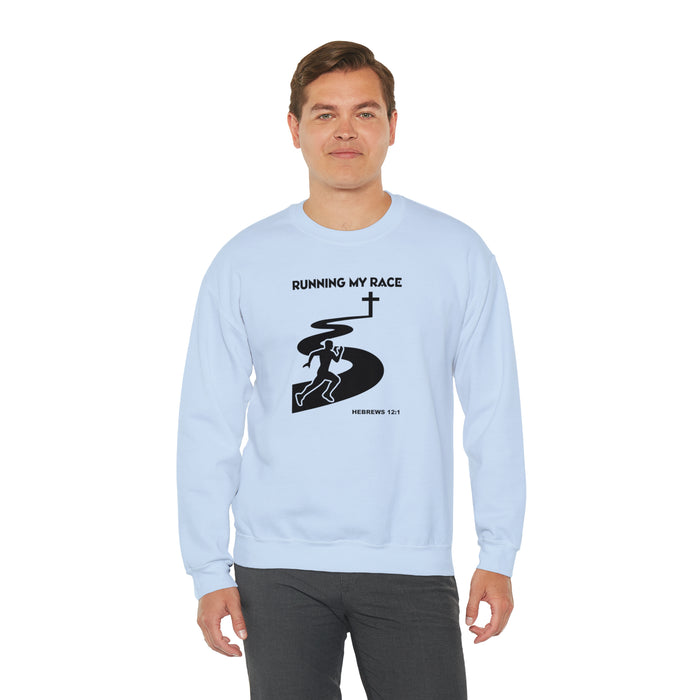 Running My Race Men’s Unisex Heavy Blend™ Crewneck Sweatshirt