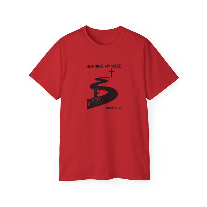 Running My Race Women’s Unisex Ultra Cotton Tee