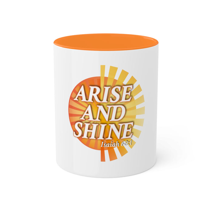 Arise and Shine Colorful Mugs, 11oz