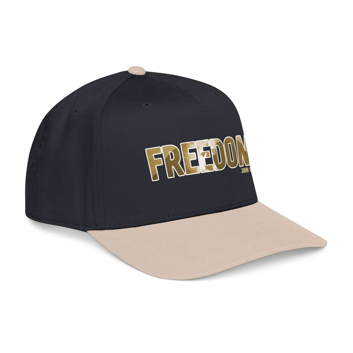 Freedom Embroidered Baseball Cap — Vintage Distressed Military-Inspired Hat