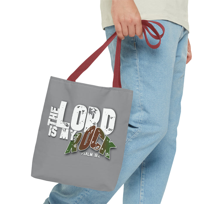 The LORD is My Rock Tote Bag (AOP)