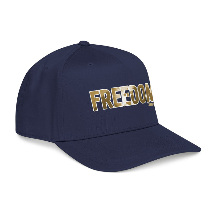 Freedom Embroidered Baseball Cap — Vintage Distressed Military-Inspired Hat