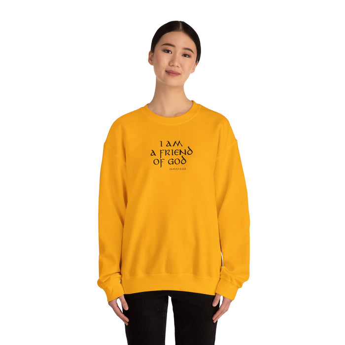 I Am A Friend Of God Women Unisex Heavy Blend™ Crewneck Sweatshirt