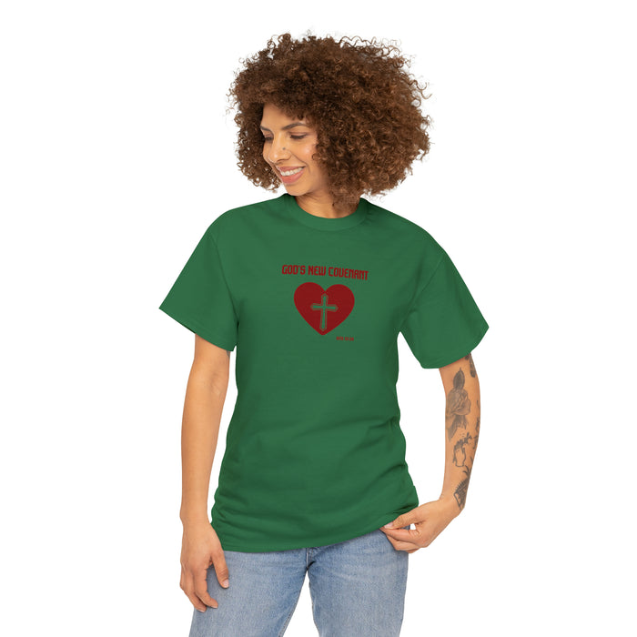 God’s New Covenant Women’s Unisex Heavy Cotton Tee