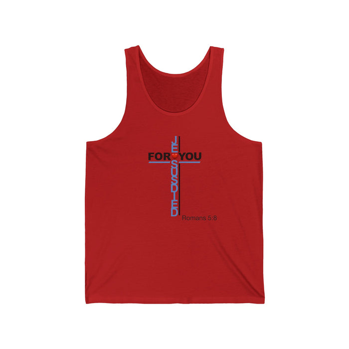 Jesus Died for You Men's Unisex Jersey Tank