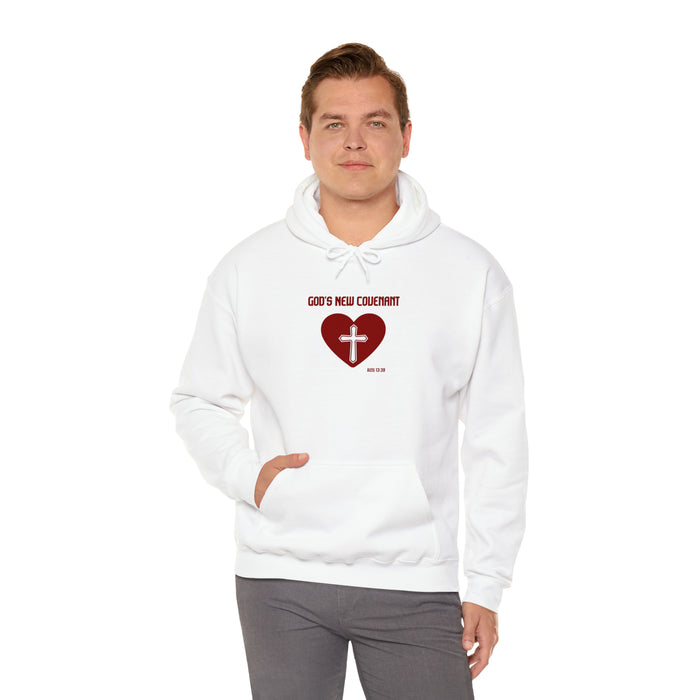 God’s New Covenant Unisex Heavyblend Hooded Sweatshirt