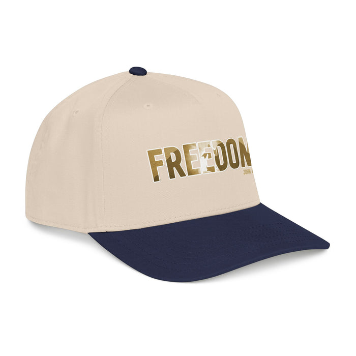 Freedom Embroidered Baseball Cap — Vintage Distressed Military-Inspired Hat