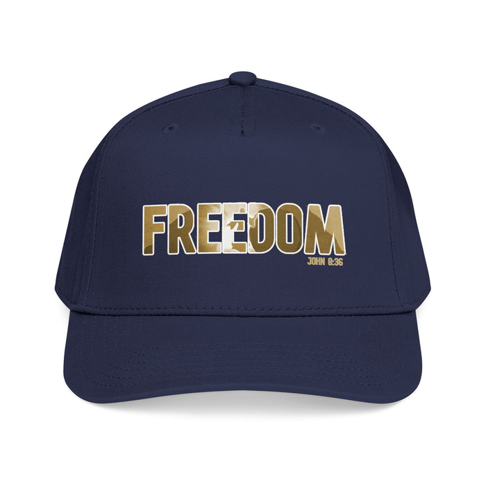 Freedom Embroidered Baseball Cap — Vintage Distressed Military-Inspired Hat