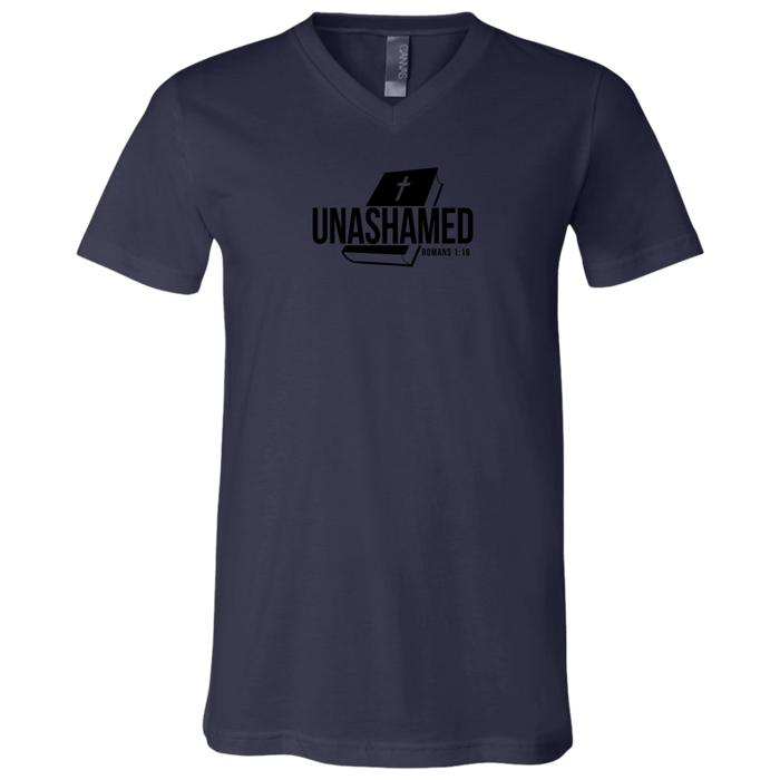 Unashamed Men’s Unisex Jersey SSV-Neck T-Shirt