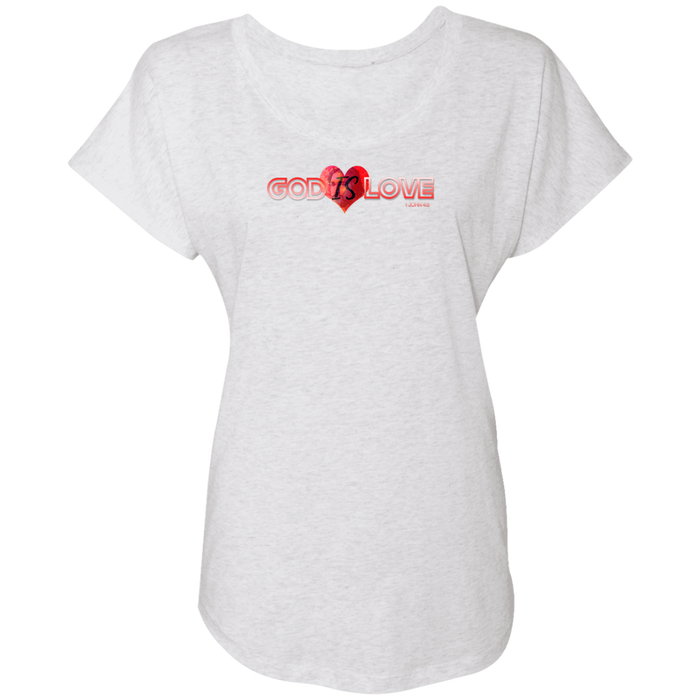 God is Love Triblend Dolman Tee