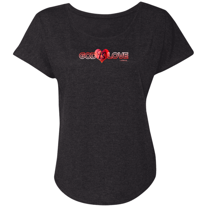 God is Love Triblend Dolman Tee