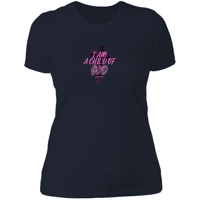 I Am a Child of God Ladies Boyfriend Tee Shirt