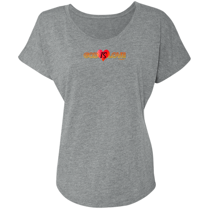 God is Love Ladies Triblend Tee