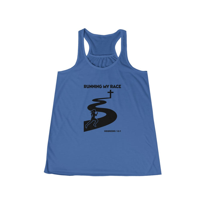 Running My Race Women's Flowy Racerback Tank