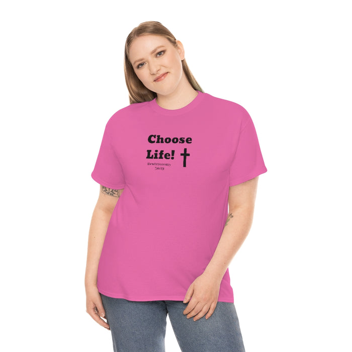 Choose Life 2.0 Women Unisex Heavy Cotton Tee