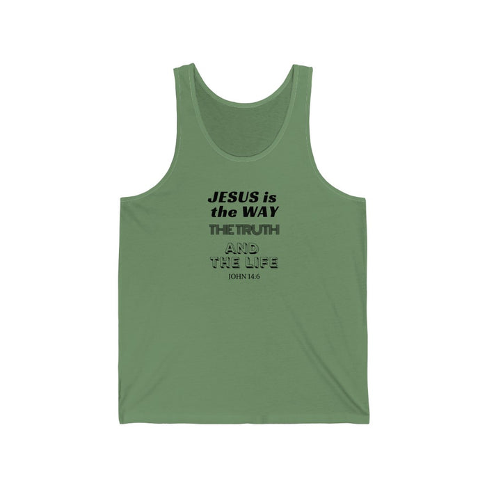 Jesus Is The Way Men's Unisex Jersey Tank