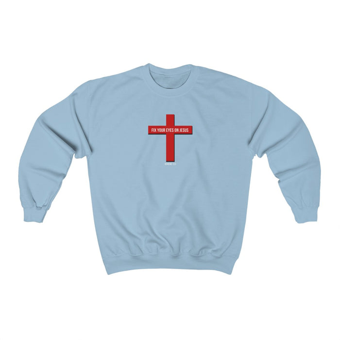 Fix Your Eyes on Jesus Men Unisex Heavy Blend™ Crewneck Sweatshirt