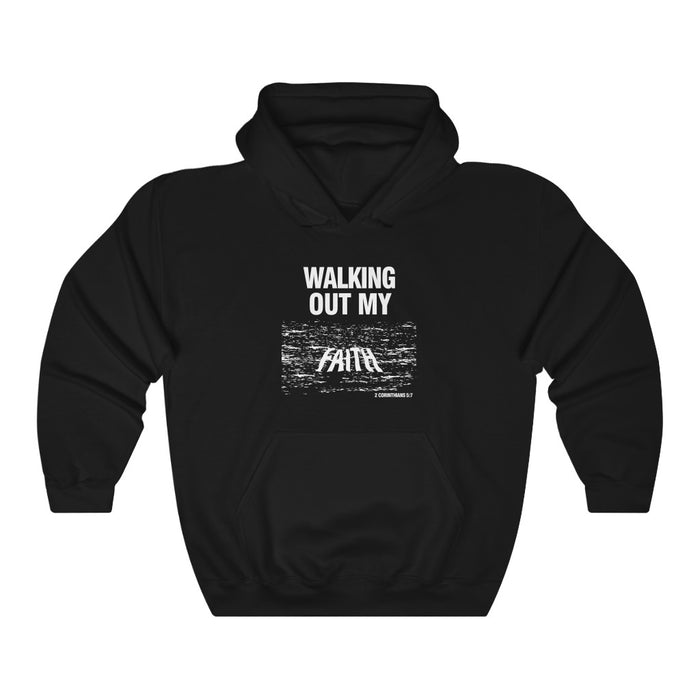 Walking Out My Faith Men’s Unisex Heavy Blend™ Hooded Sweatshirt