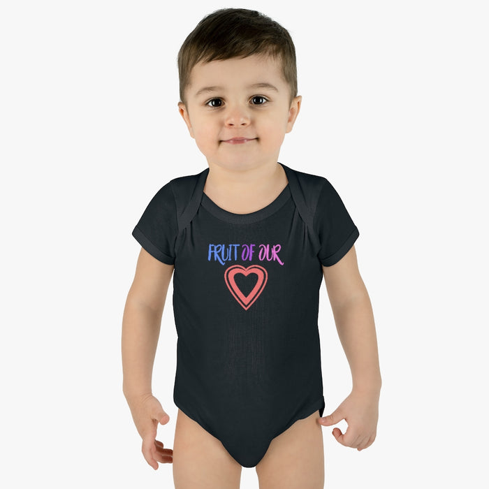 Fruit of our Heart Infant Rib Body Suit