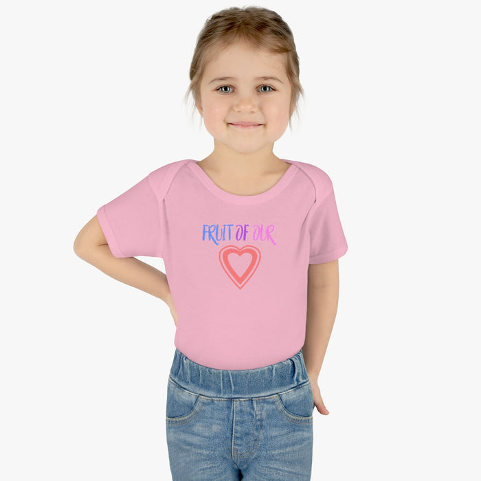 Fruit of our Heart Infant Rib Body Suit