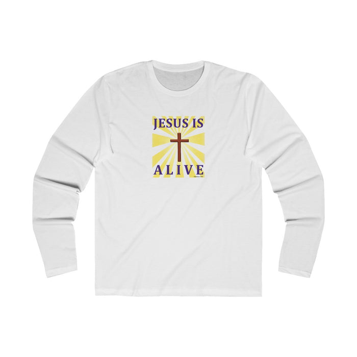 Jesus is Alive Men's Long Sleeve Crew Tee