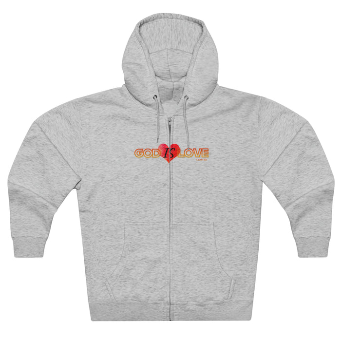 God is Love Women’s Unisex Premium Full Zip Hoodie