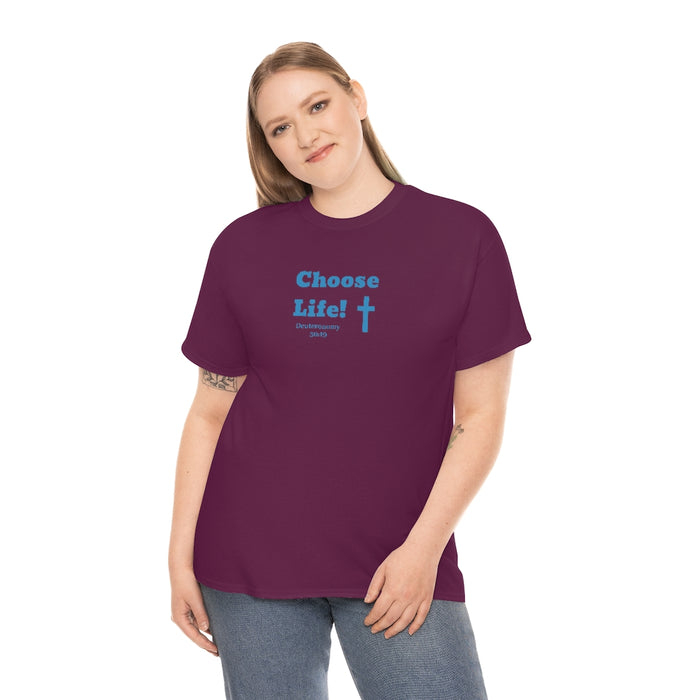 Choose Life 2.0 Men Unisex Heavy Cotton Tee