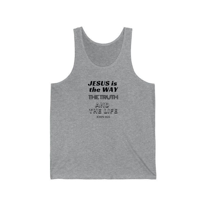 Jesus Is The Way Men's Unisex Jersey Tank