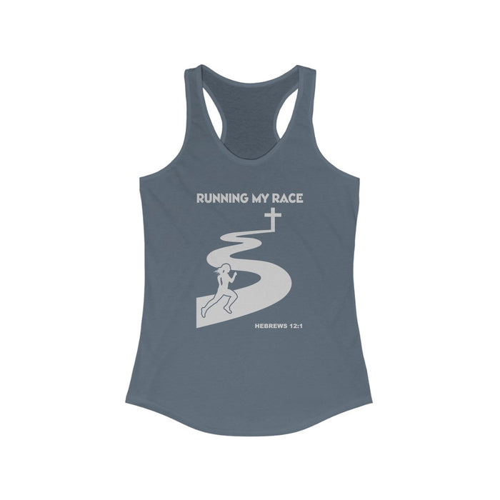 Running My Race Women's Ideal Racerback Tank